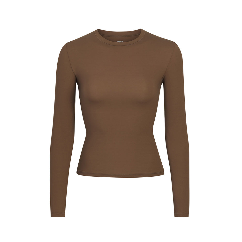 Skims FITS EVERYBODY LONG SLEEVE T-shirt Marhule | UNVZ-58071