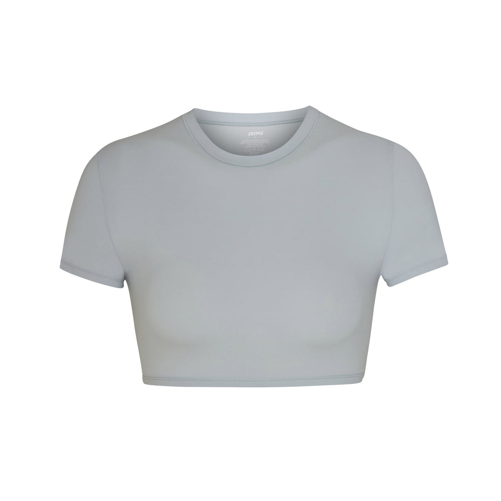 Skims FITS EVERYBODY SUPER CROPPED T-shirt Siva | CKEB-21597