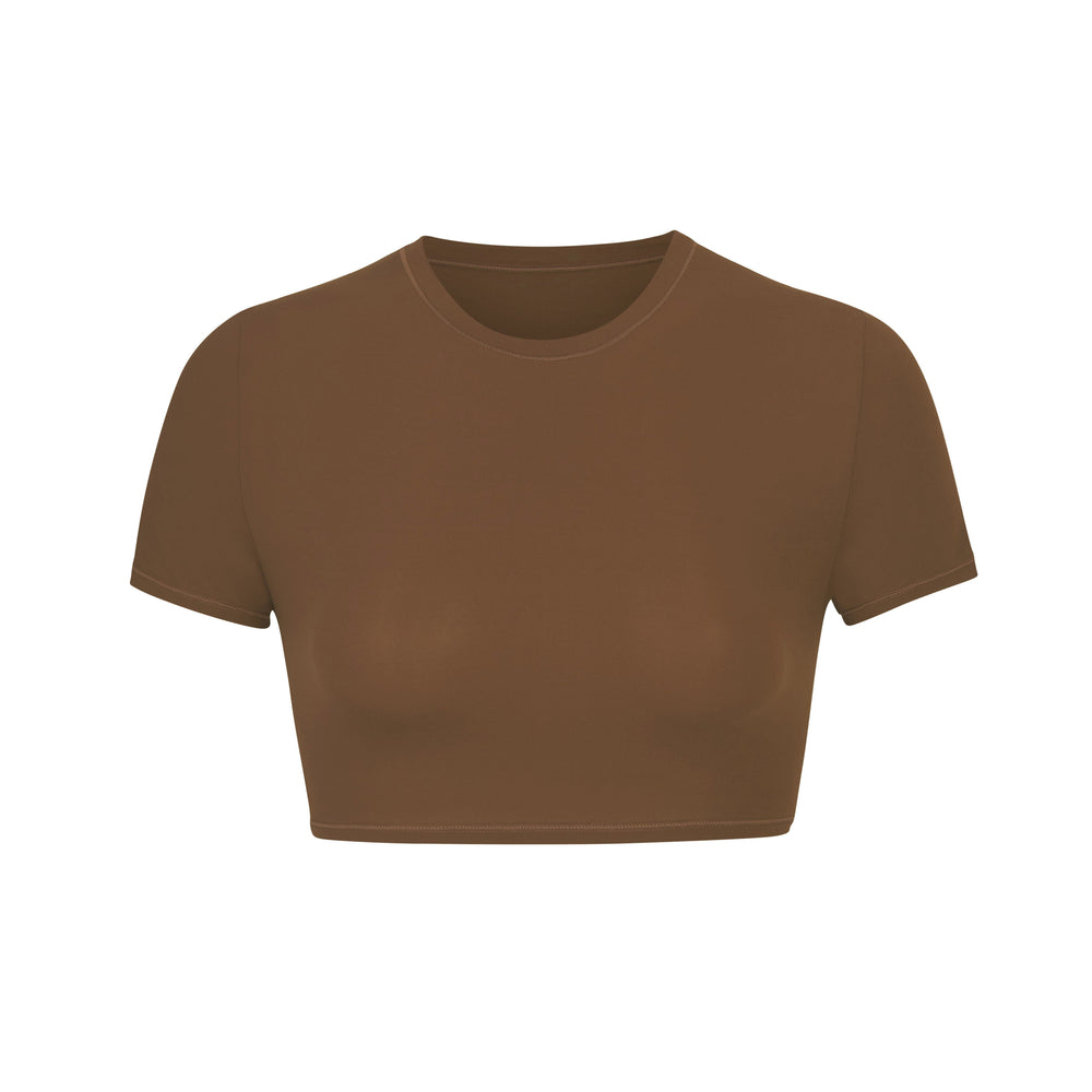 Skims FITS EVERYBODY SUPER CROPPED T-shirt Marhule | OABN-75061