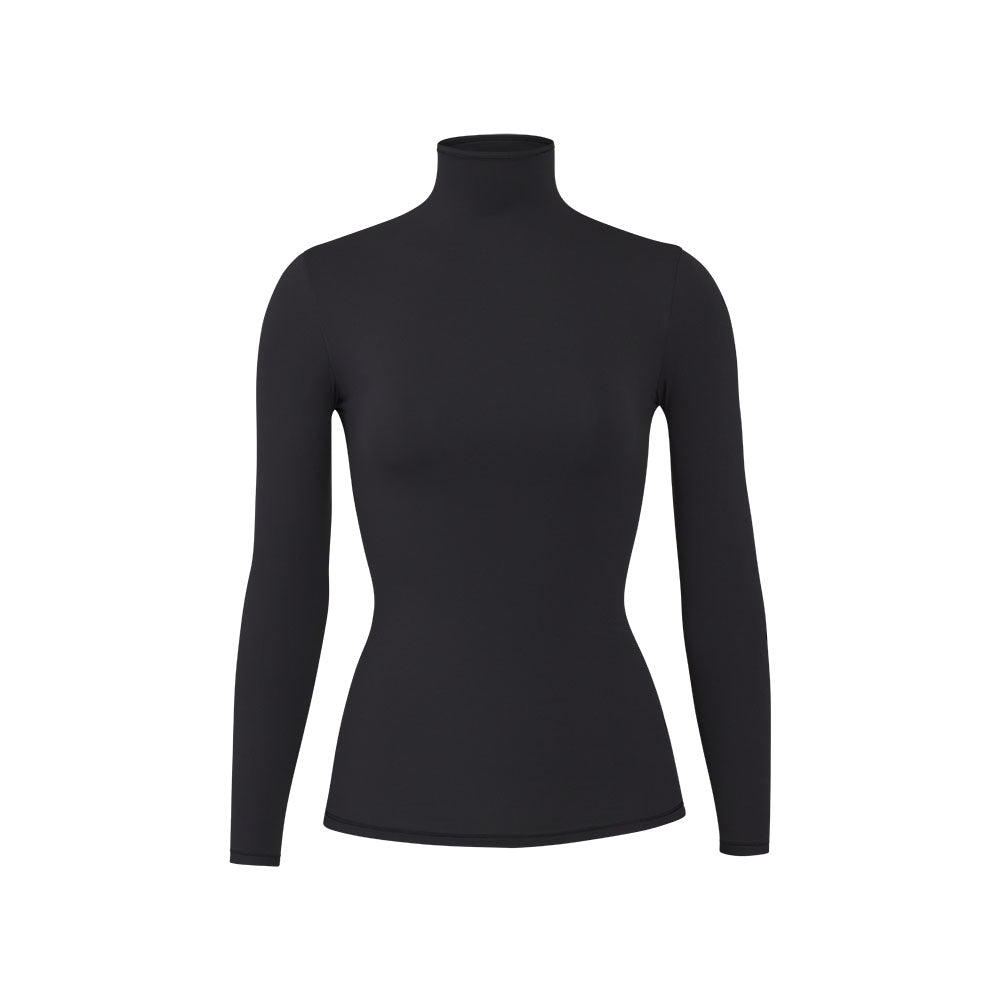 Skims FITS EVERYBODY TURTLENECK T-shirt Čierne | CXIJ-86274