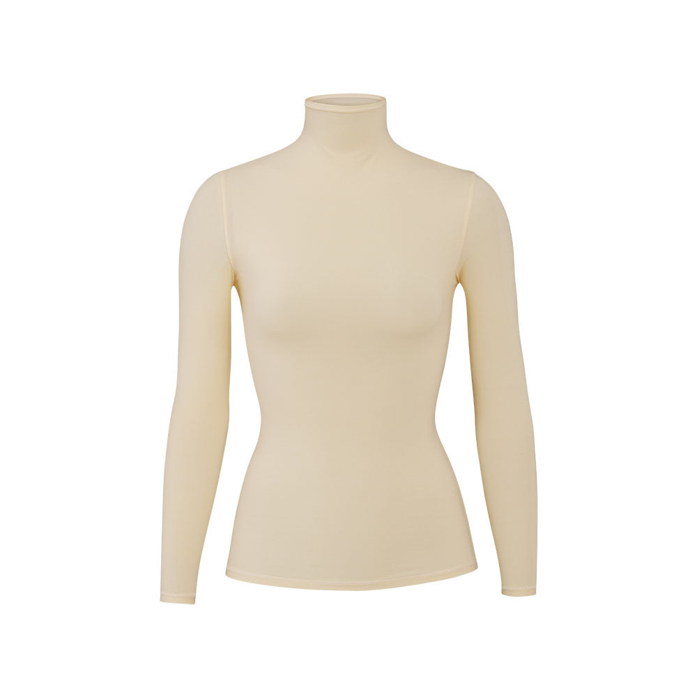 Skims FITS EVERYBODY TURTLENECK T-shirt Hnede | FOHQ-81562