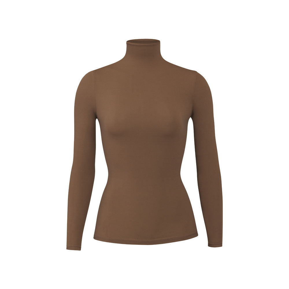 Skims FITS EVERYBODY TURTLENECK T-shirt Marhule | YBDK-83629