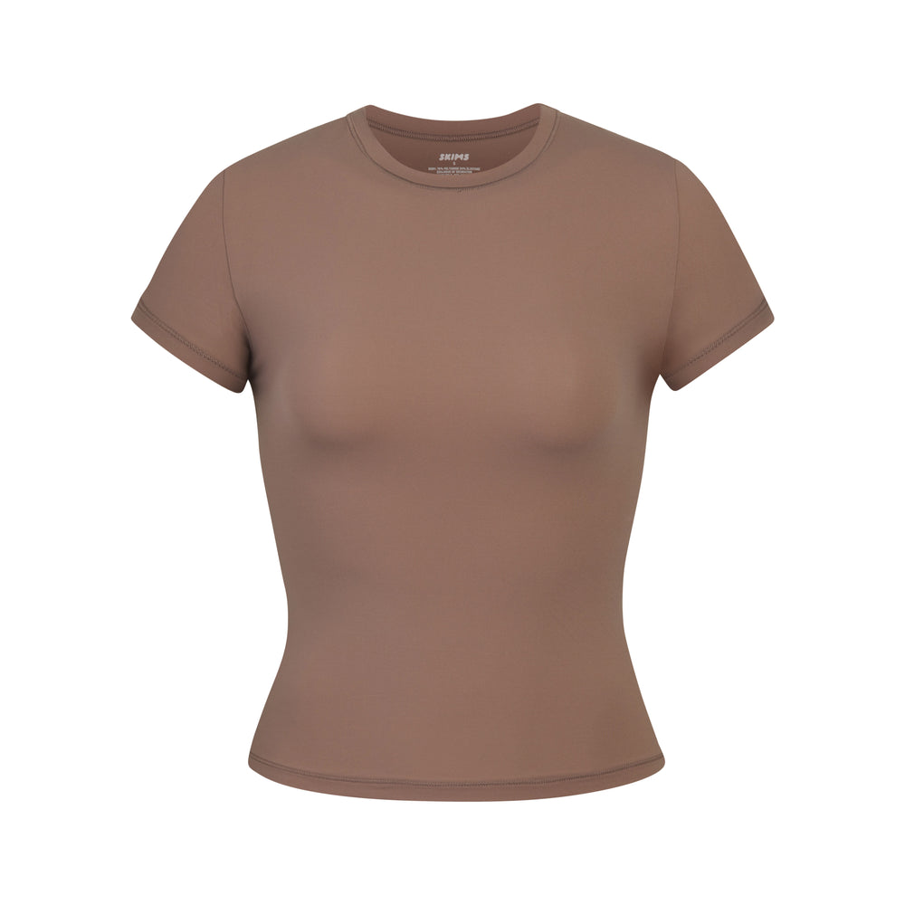 Skims FITS EVERYBODY T-shirt Hnede | OFMT-80415