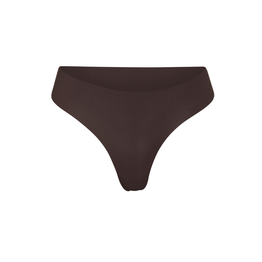 Skims FREE CUT MID WAIST Thong Čokoláda | URWS-67024