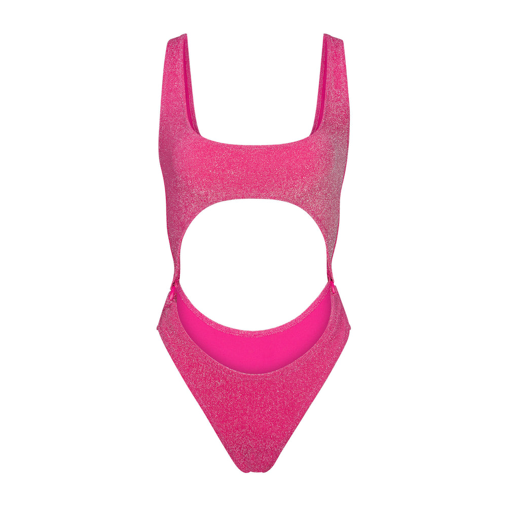 Skims GLITTER SWIM MONOKINI One Piece Ruzove | VTYI-97826
