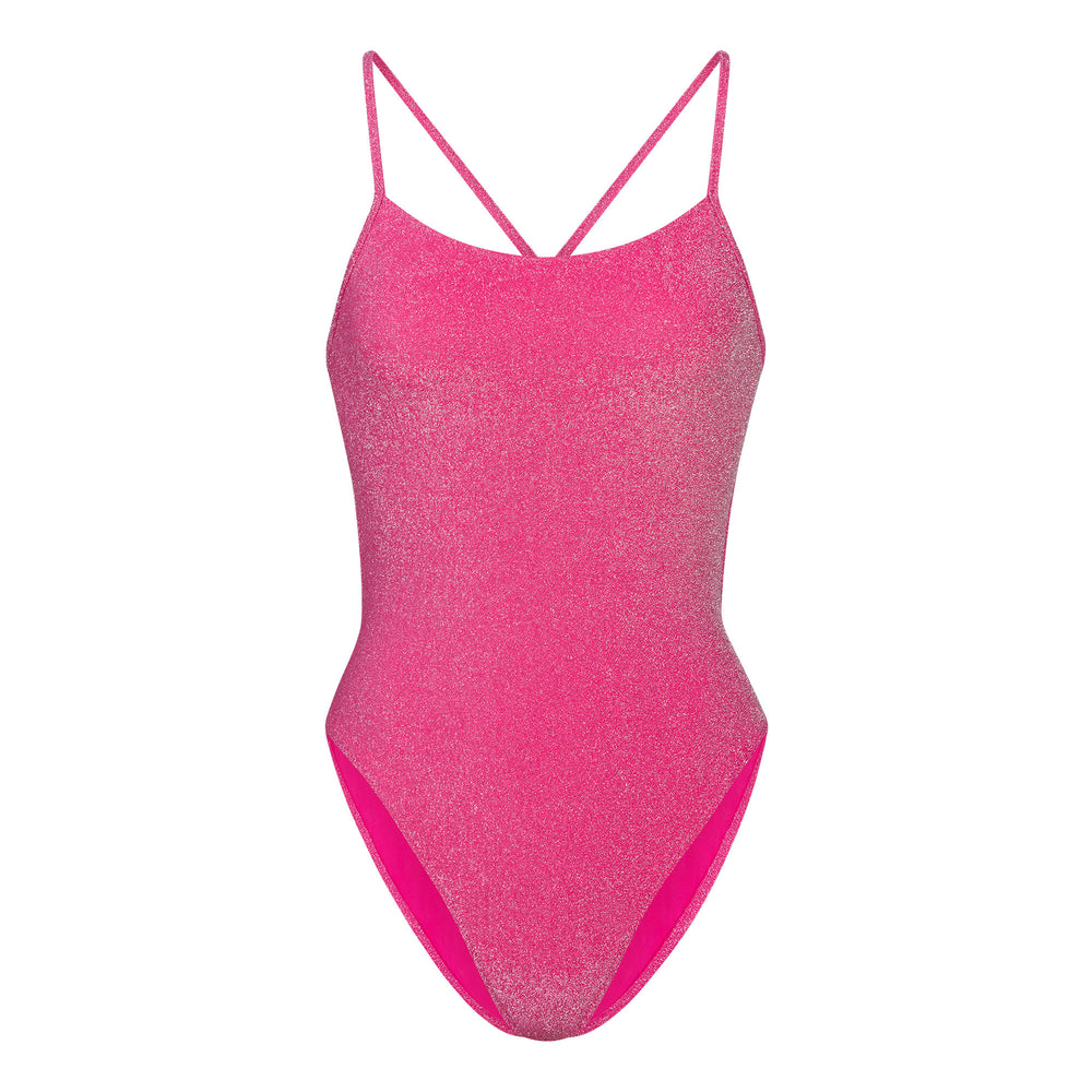 Skims GLITTER SWIM One Piece Ruzove | JKBR-41903