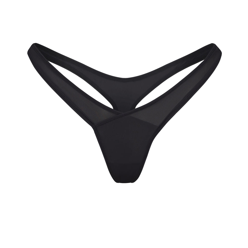 Skims JELLY SHEER HIGH CUT Thong Čierne | CEZB-57941