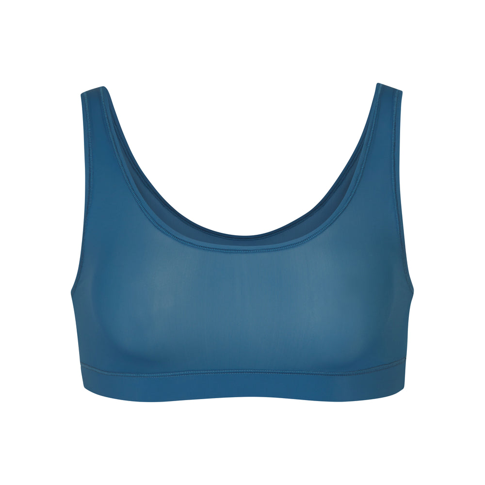 Skims JELLY SHEER SCOOP NECK Bralette Modre | CHSM-43159