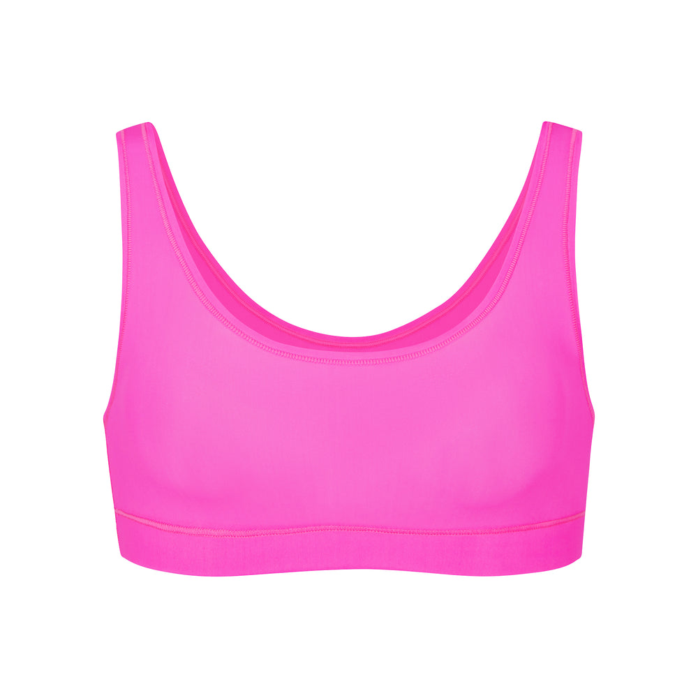 Skims JELLY SHEER SCOOP NECK Bralette Ruzove | CUYL-93720