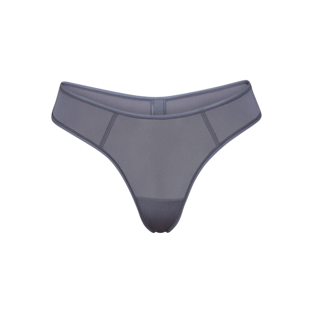 Skims JELLY SHEER SEAMED DIPPED Thong Siva Modre | HGRN-31690