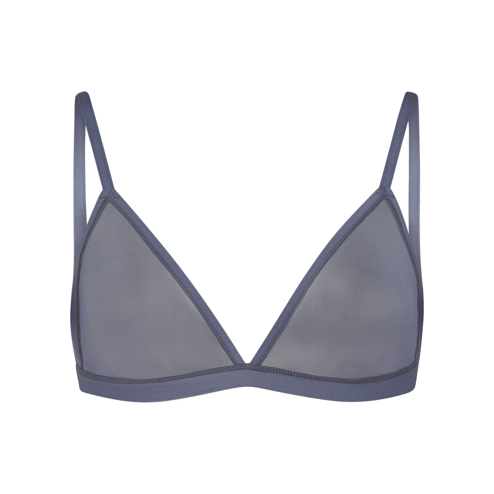 Skims JELLY SHEER SEAMED TRIANGLE Bralette Siva Modre | HEVF-75608