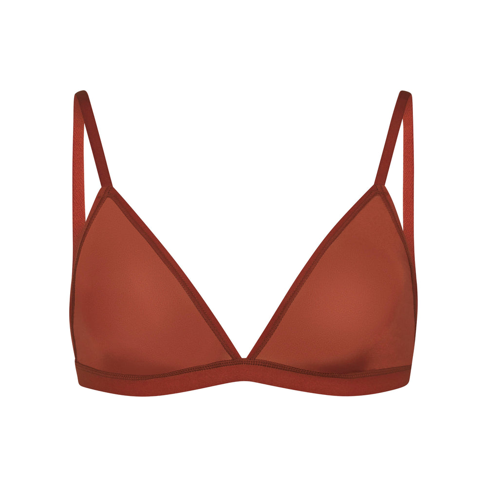 Skims JELLY SHEER SEAMED TRIANGLE Bralette Hnede | TQGO-91052