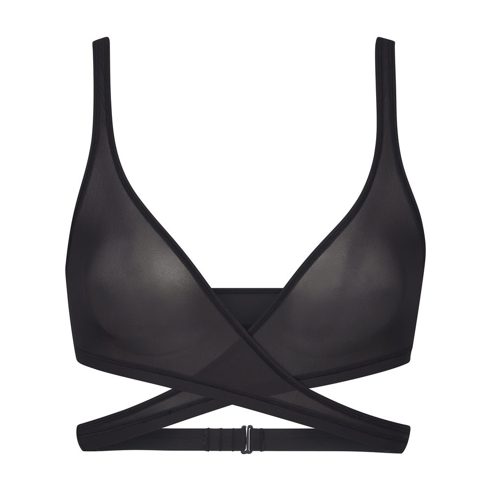 Skims JELLY SHEER WRAP Bralette Čierne | XTMU-26541
