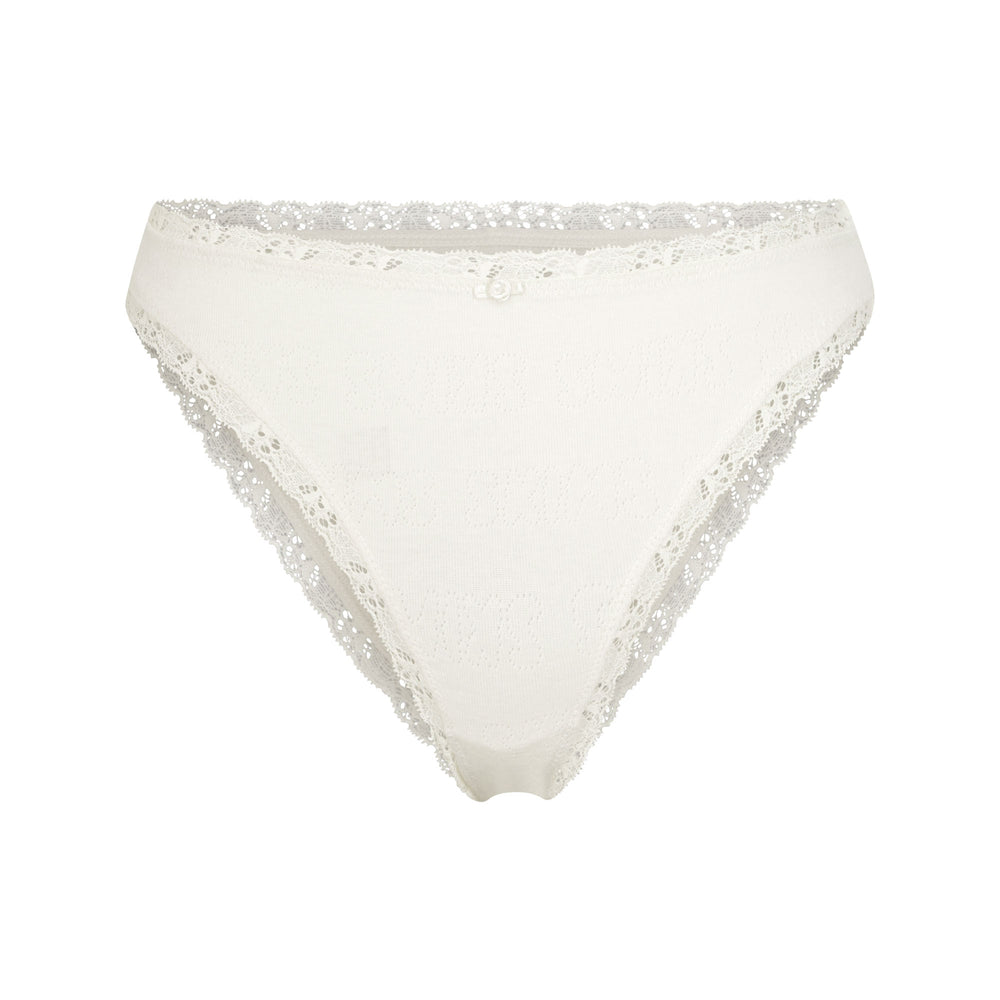 Skims LACE POINTELLE CHEEKY Brief Biele | FXHO-82904
