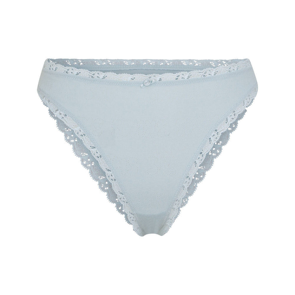 Skims LACE POINTELLE CHEEKY Brief Modre | KLOA-93175