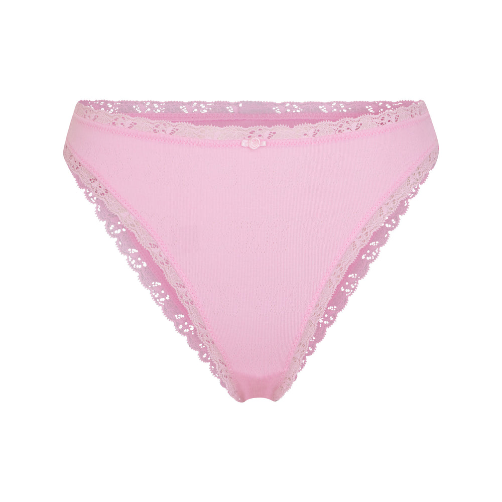 Skims LACE POINTELLE CHEEKY Brief Ruzove | XBEP-76418