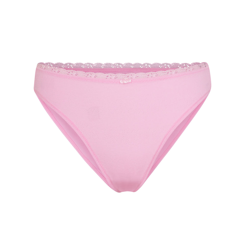 Skims LACE POINTELLE MID RISE Brief Ruzove | EDFZ-45673