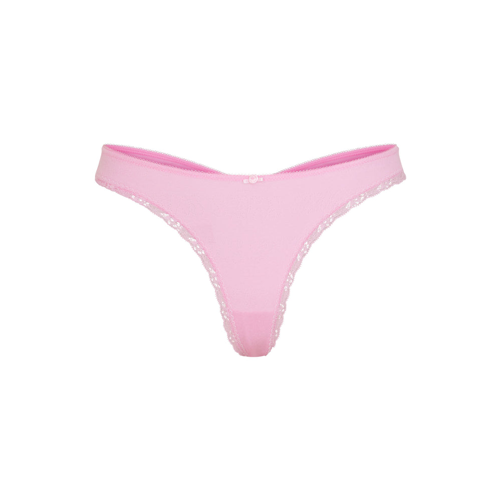 Skims LACE POINTELLE Thong Ruzove | BDTP-79063