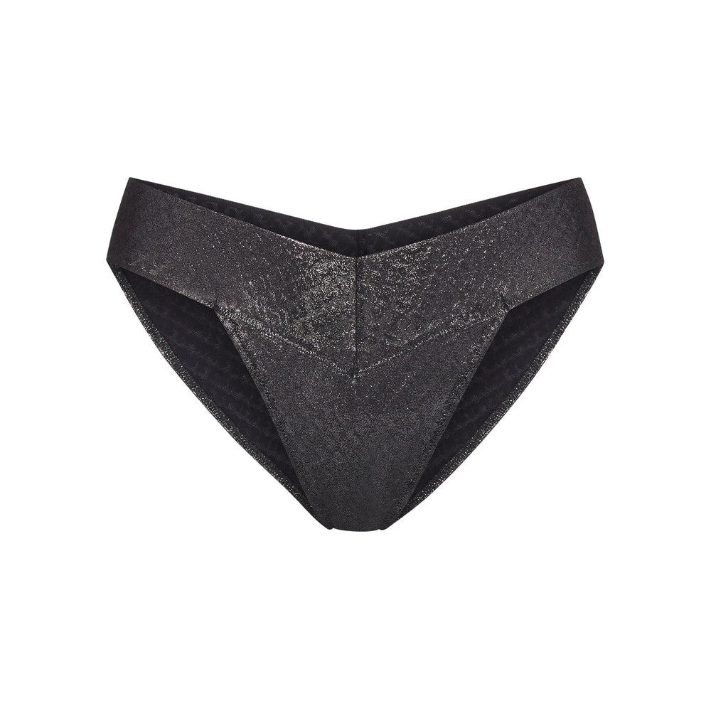 Skims LOGO MESH FOIL CHEEKY Brief Čierne | NSTV-09156