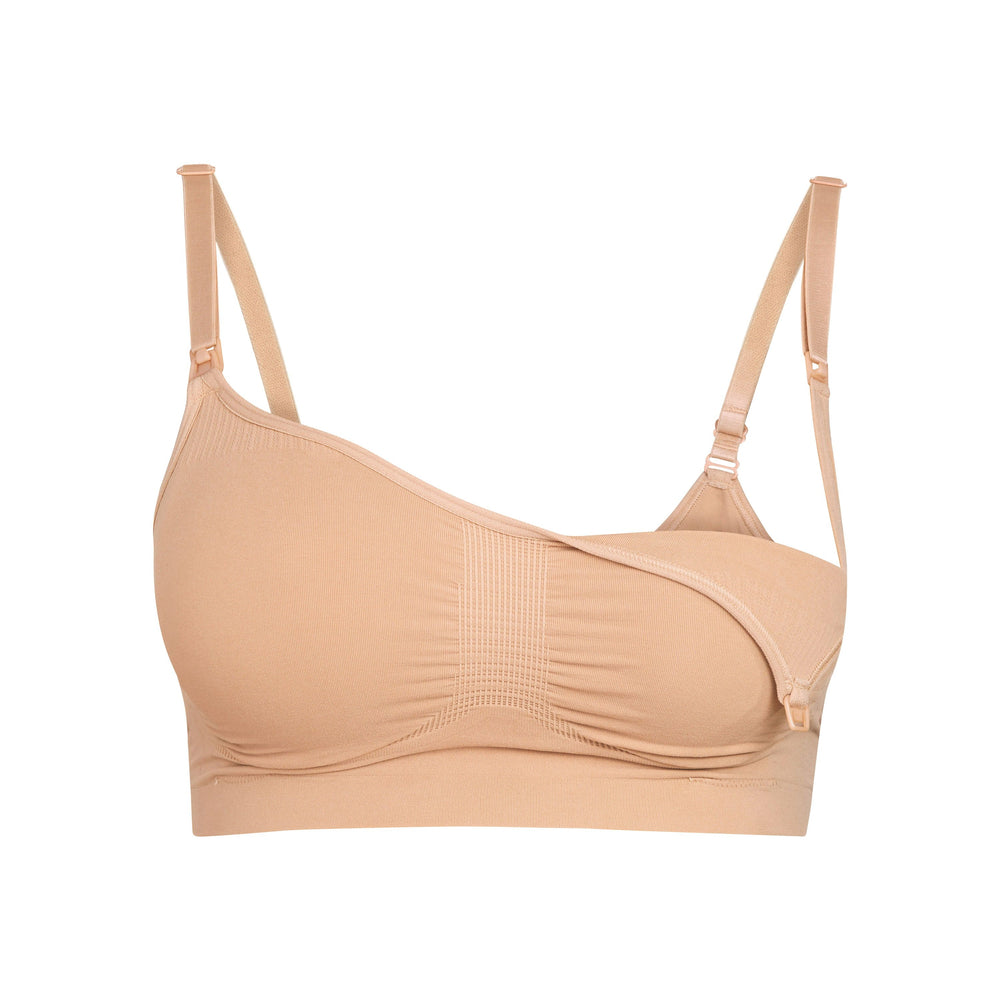 Skims MATERNITY NURSING SCULPTING BRA Maternity Shapewear Béžové | HGRU-29184