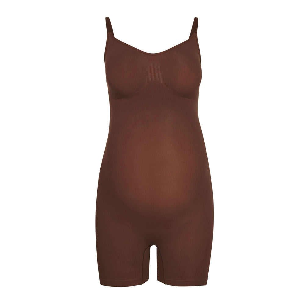 Skims MATERNITY SCULPTING BODYSUIT MID THIGH Maternity Shapewear Čokoláda | HEKF-15468