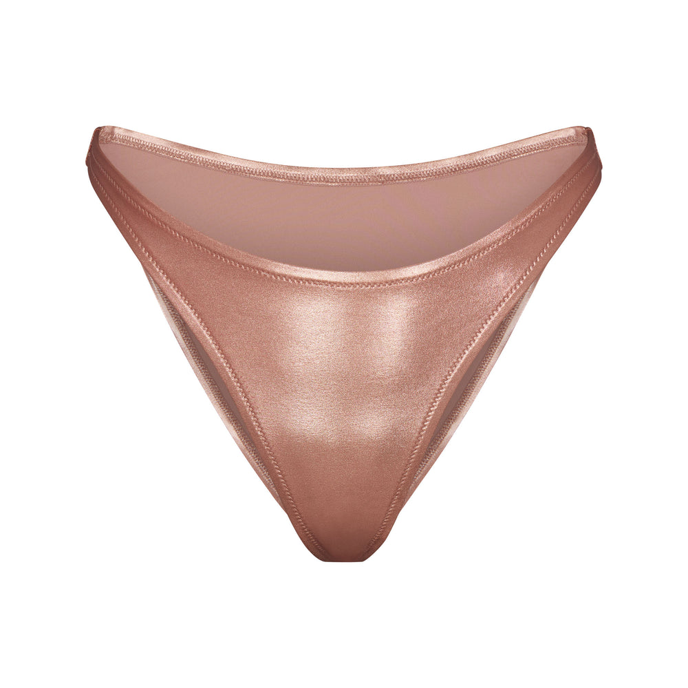 Skims METALLIC SWIM DIPPED MID WAIST BOTTOMS Two Pieces Ruzove Zlate | RKAJ-81076