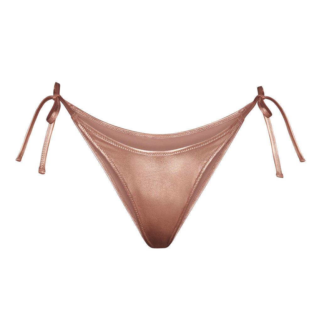 Skims METALLIC SWIM DIPPED TIE BOTTOMS Two Pieces Ruzove Zlate | RTBV-01637