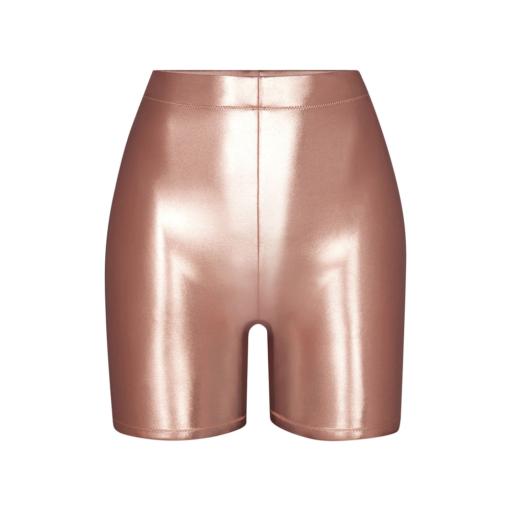 Skims METALLIC SWIM MID WAIST SHORT Cover Ups Ruzove Zlate | GNIR-87024