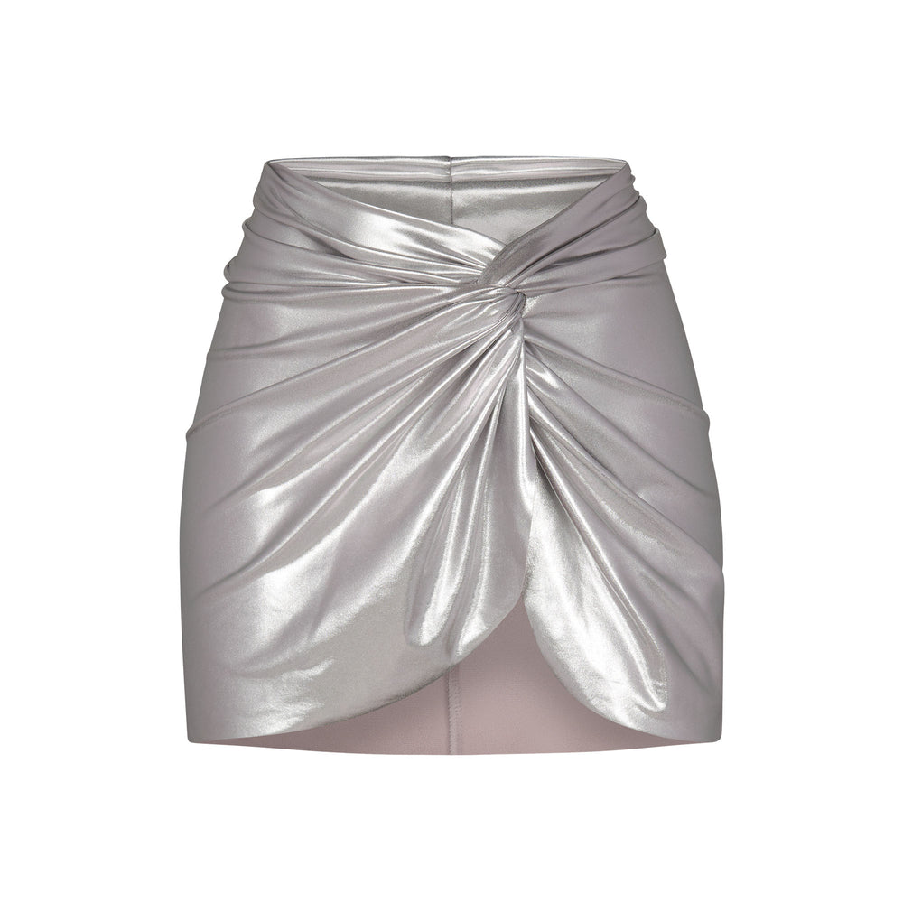 Skims METALLIC SWIM SARONG MINI SKIRT Two Pieces Siva | WLDM-56429