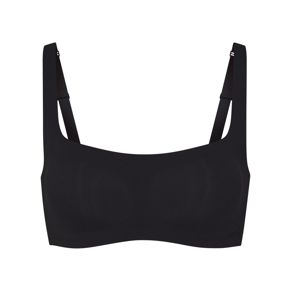Skims NAKED Scoop Neck Bra Čierne | ZRXP-04739
