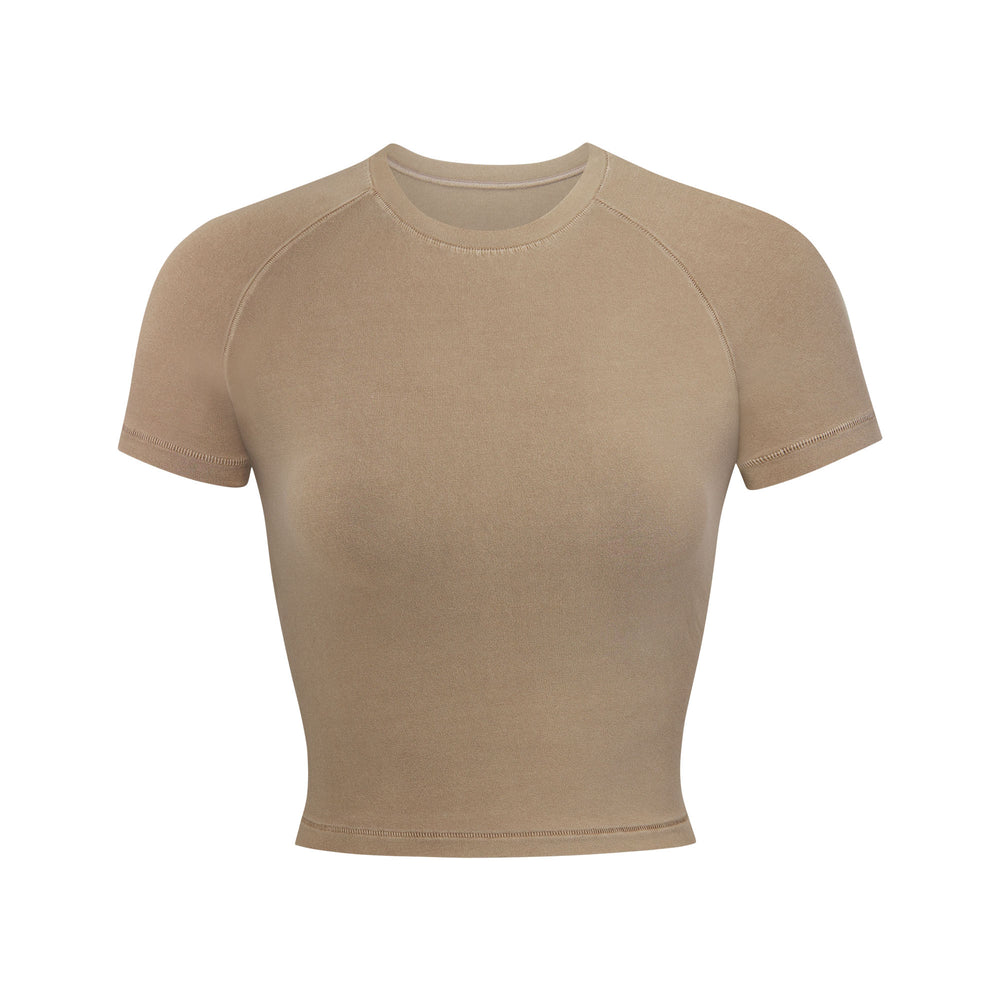 Skims NEW VINTAGE CROPPED RAGLAN T-shirt Marhule | KUFO-23580