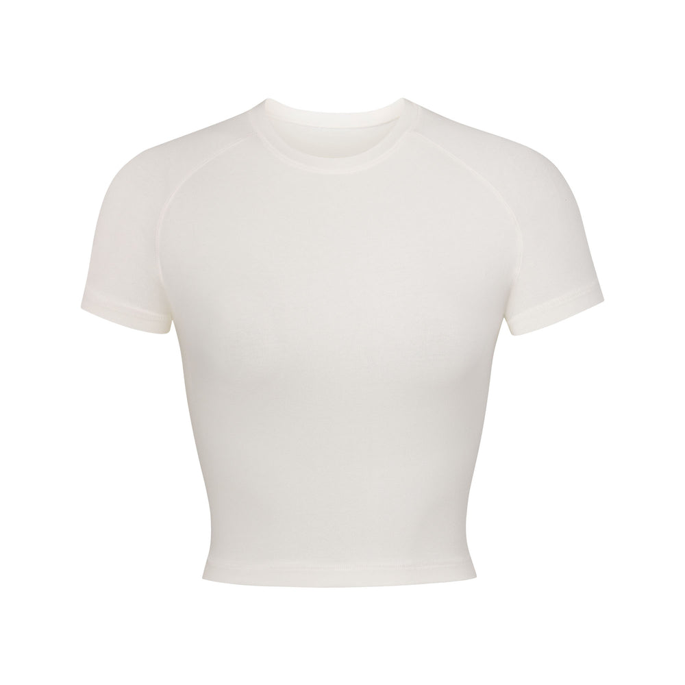 Skims NEW VINTAGE CROPPED RAGLAN T-shirt Biele | MDPI-89416