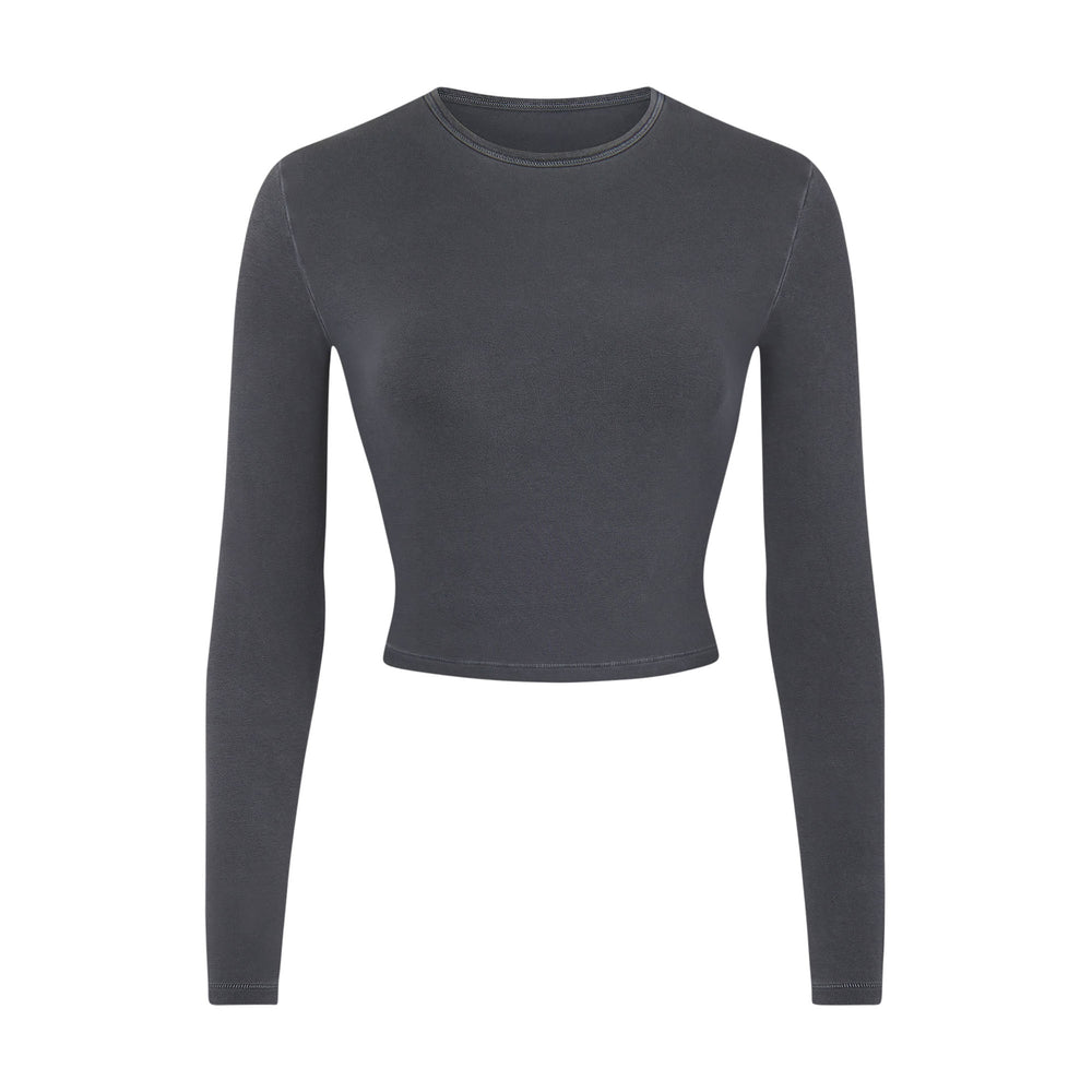Skims NEW VINTAGE LONG SLEEVE T-shirt Modre Svetlomodrá Čierne | GDHM-75384