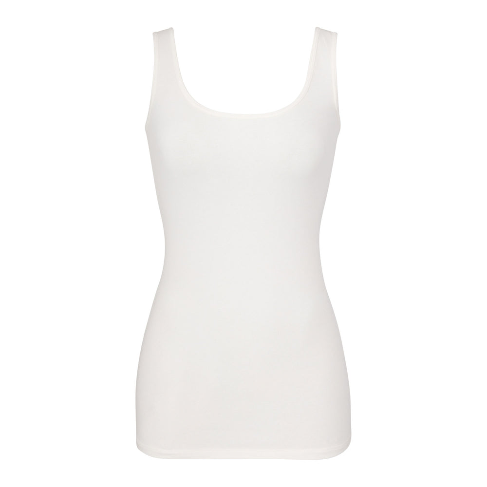 Skims NEW VINTAGE SCOOP NECK Tank Biele | CYRI-03716