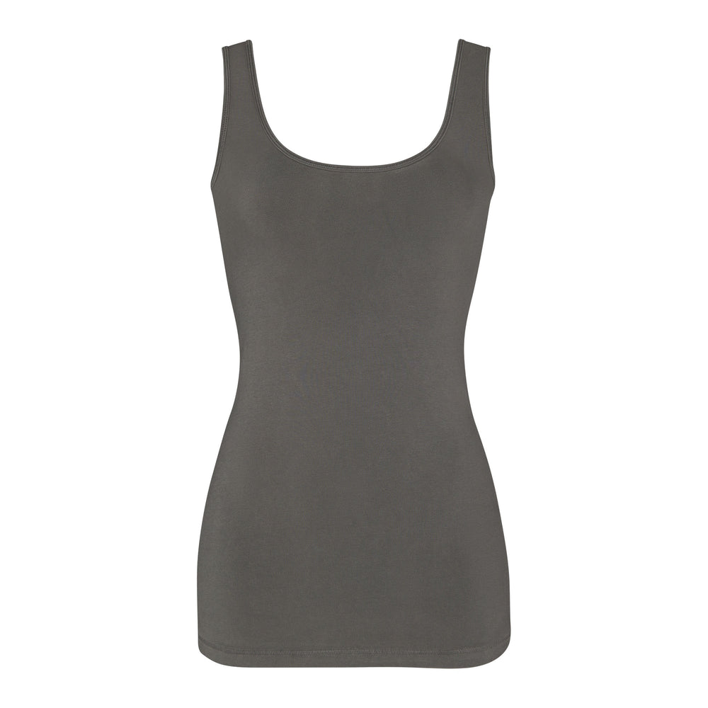 Skims NEW VINTAGE SCOOP NECK Tank Tmavo Siva | GNCI-61842