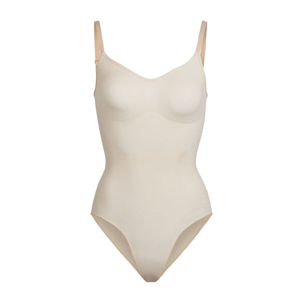 Skims SCULPTING BODYSUIT W. SNAPS Bodysuit Hnede | DTHQ-28031