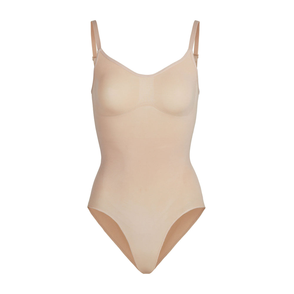 Skims SCULPTING BODYSUIT W. SNAPS Bodysuit Béžové | YIBS-50793