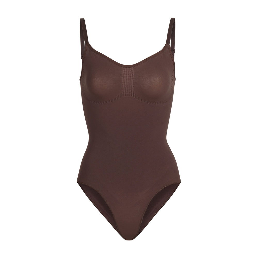 Skims SCULPTING BODYSUIT W. SNAPS Bodysuit Čokoláda | ZRHD-59134