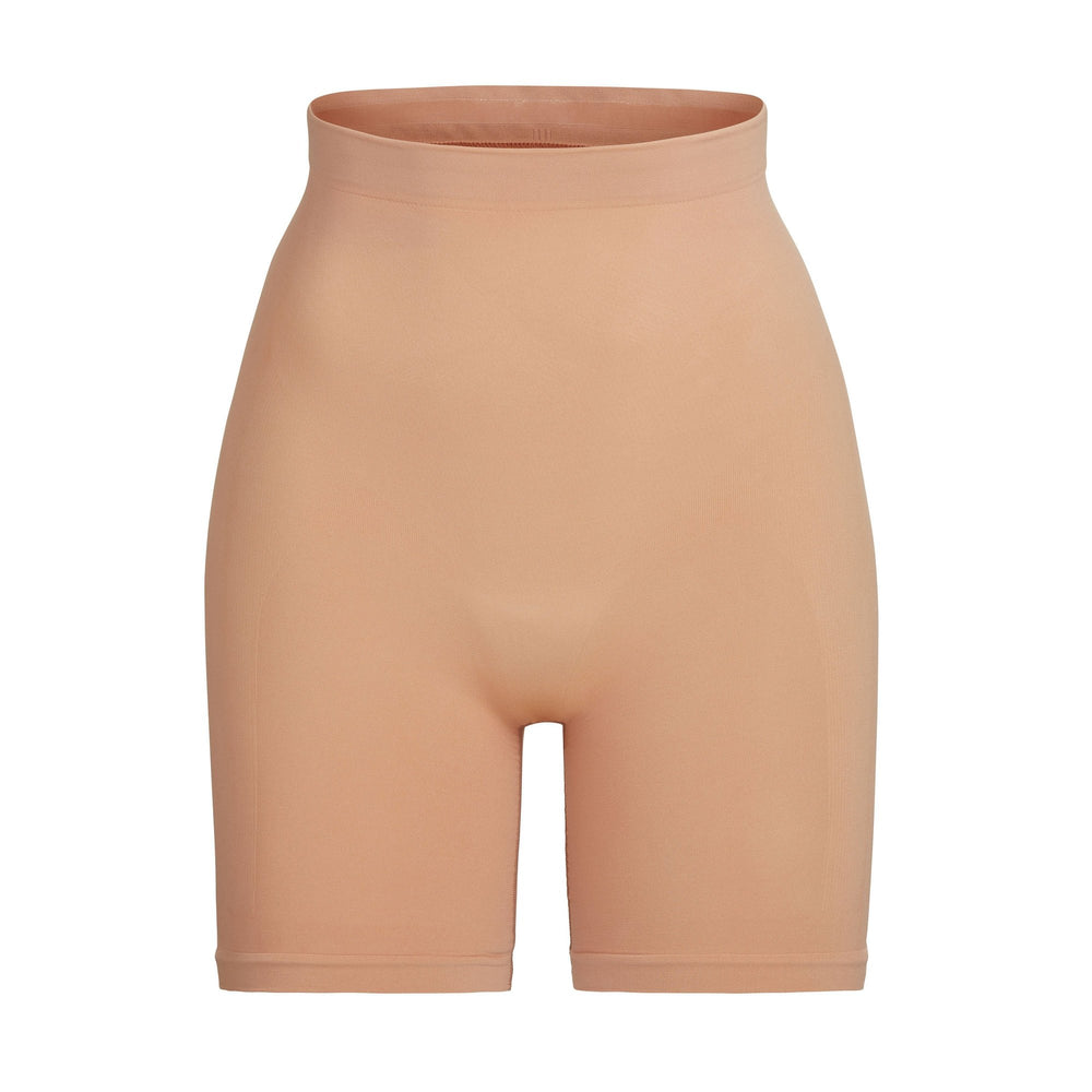 Skims SCULPTING MID THIGH W/ OPEN GUSSET Kratasy Béžové | KAPF-17452