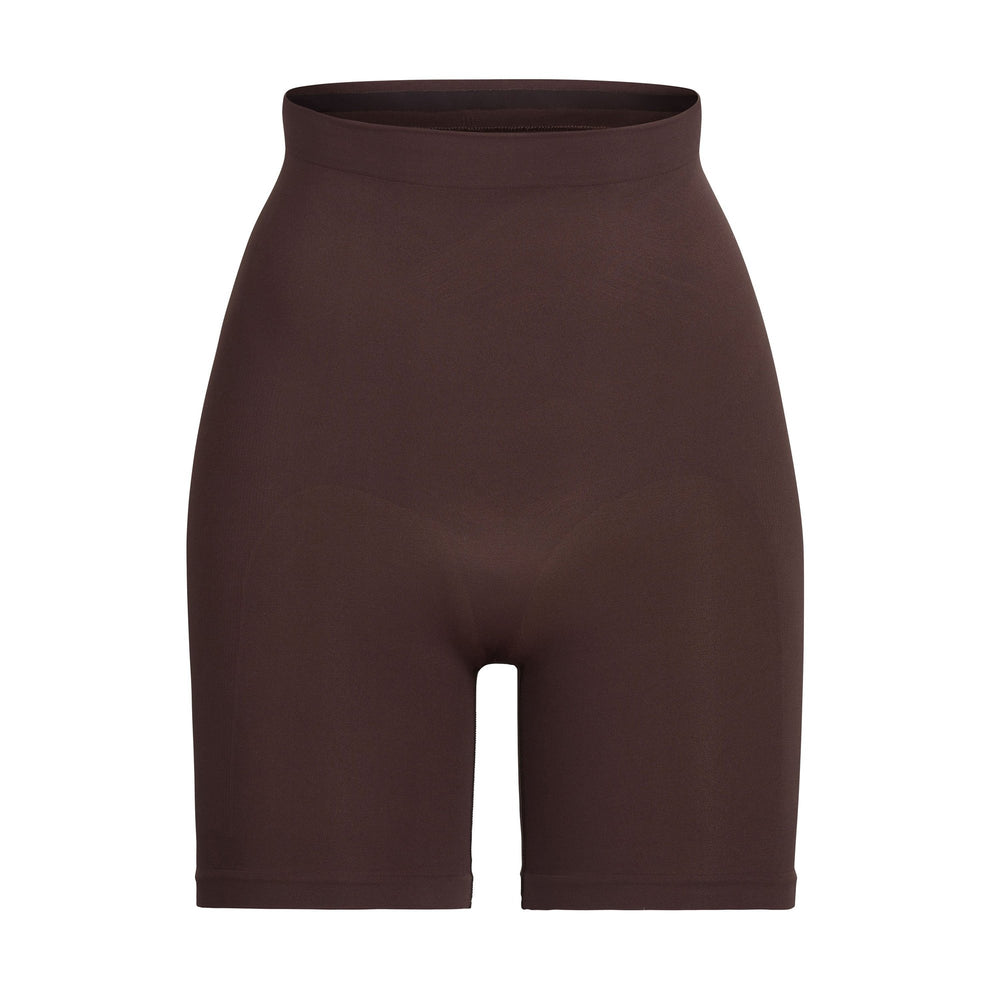 Skims SCULPTING MID THIGH W/ OPEN GUSSET Kratasy Čokoláda | ZQXI-41876
