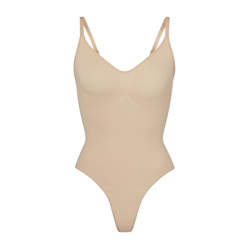Skims SCULPTING THONG Bodysuit Béžové | TORJ-08265