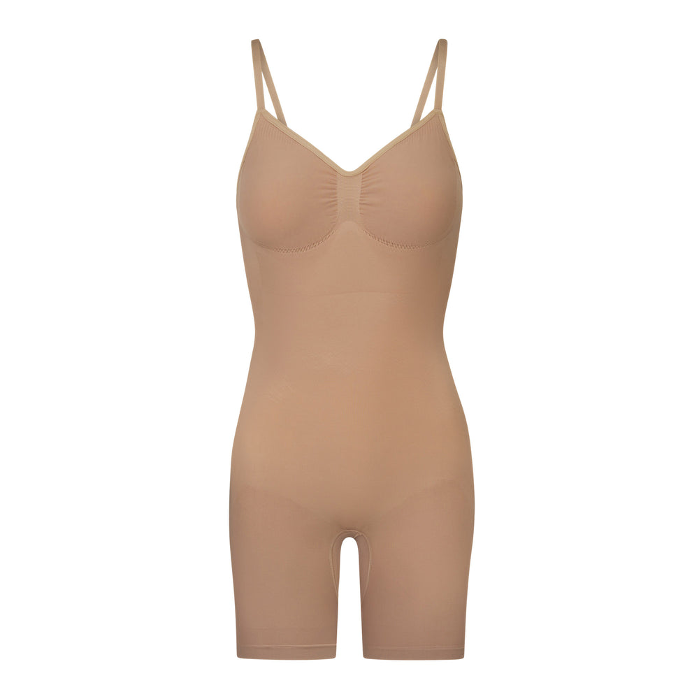 Skims SEAMLESS SCULPT MID THIGH Low Back Bodysuit Béžové | EVOP-70634