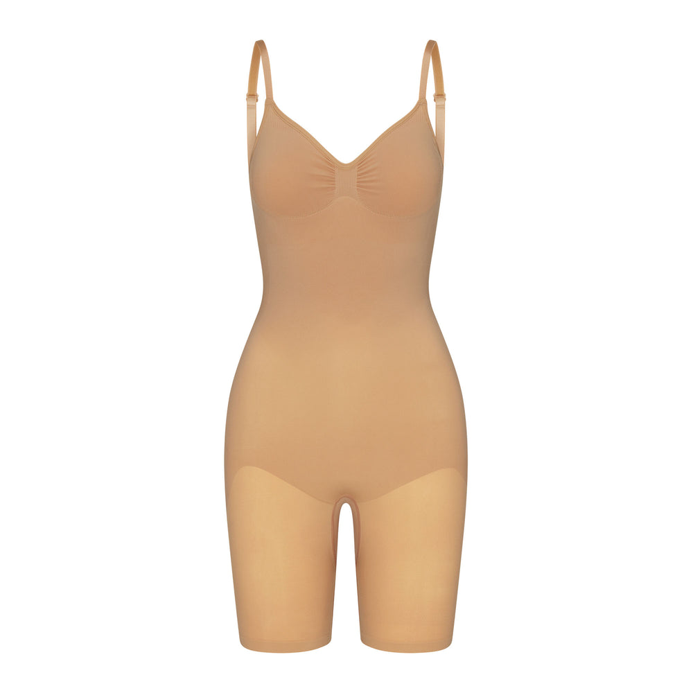 Skims SEAMLESS SCULPT MID THIGH Low Back Bodysuit Béžové | IMGH-61850