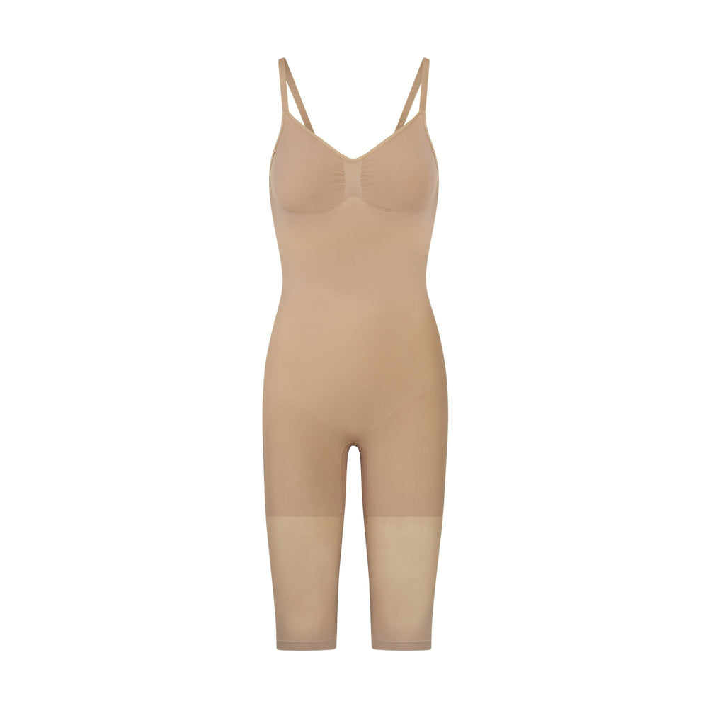 Skims SEAMLESS SCULPT WITH HOSIERY LEG Low Back Bodysuit Béžové | ARTE-59462