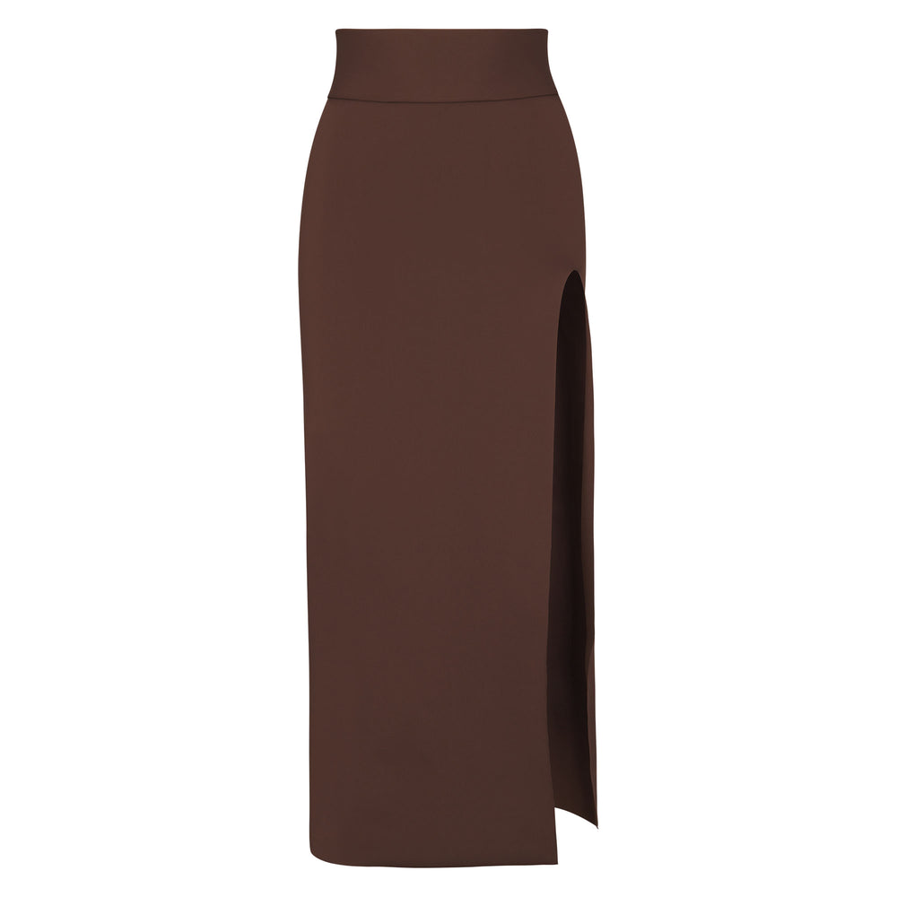 Skims SHAPING SWIM LONG SKIRT Cover Ups Čokoláda | XFAB-27143
