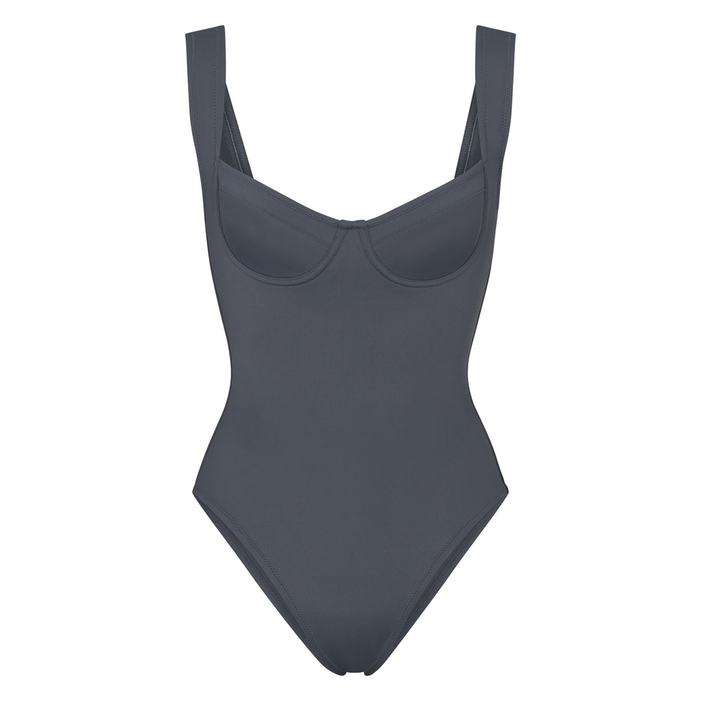 Skims SHAPING SWIM UNDERWIRE One Piece Tmavo Siva | CSZW-48107