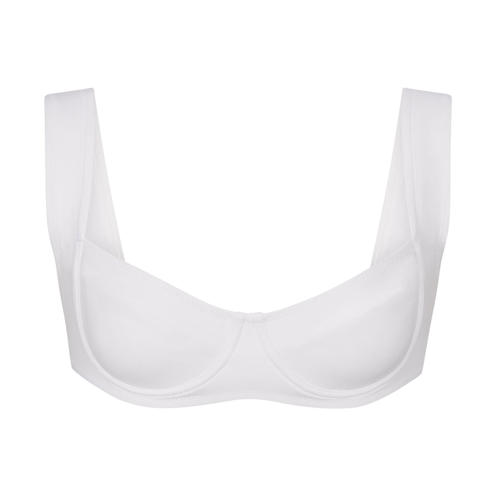 Skims SHAPING SWIM UNLINED UNDERWIRE BIKINI TOP Two Pieces Biele | XEOC-74592