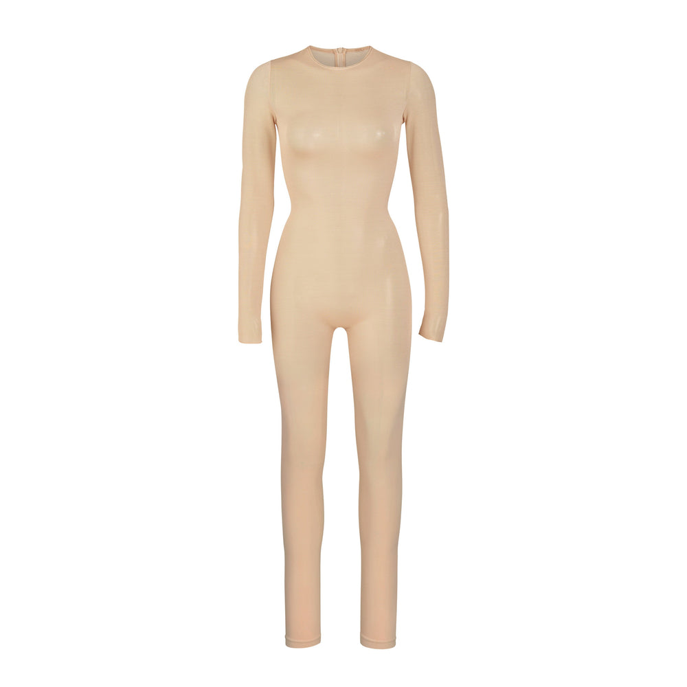 Skims SHEER SCULPT CATSUIT Bodysuit Béžové | LNME-54938