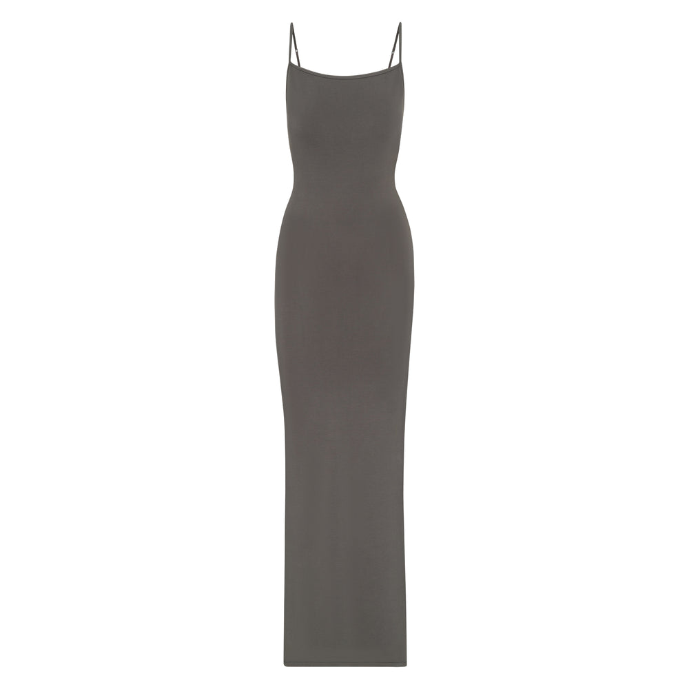 Skims SMOOTH LOUNGE LOW BACK KEYHOLE Dress Tmavo Siva | FOXC-94765