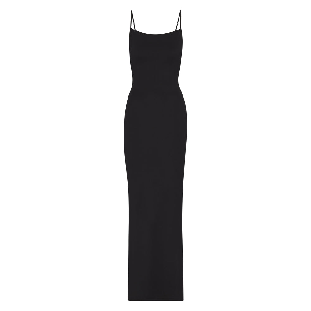 Skims SMOOTH LOUNGE LOW BACK KEYHOLE Dress Čierne | WATR-81364